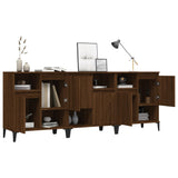 Sideboards 3 pcs Brown Oak 60x35x70 cm Engineered Wood