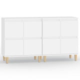Sideboards 2 pcs White 60x35x70 cm Engineered Wood - Front View