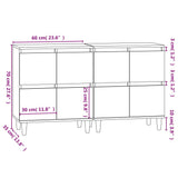 Sideboards 2 pcs High Gloss White 60x35x70 cm Engineered Wood