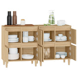 Sideboards 2 pcs Sonoma Oak 60x35x70 cm Engineered Wood - 45-Degree Angle