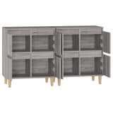 Sideboards 2 pcs Grey Sonoma 60x35x70 cm Engineered Wood - Close-Up Angle