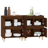 Sideboards 2 pcs Brown Oak 60x35x70 cm Engineered Wood - 45-Degree Angle