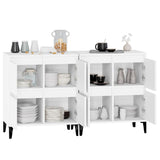 Sideboards 2 pcs White 60x35x70 cm Engineered Wood - 45-Degree Angle