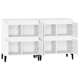Sideboards 2 pcs White 60x35x70 cm Engineered Wood - Close-Up Angle