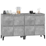 Sideboard 2 pcs Concrete Grey 60x35x70 cm Engineered Wood - Top-Down View