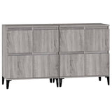 Sideboards 2 pcs Grey Sonoma 60x35x70 cm Engineered Wood