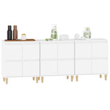 Sideboards 3 pcs White 60x35x70 cm Engineered Wood - Top-Down View