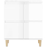Sideboards 3 pcs High Gloss White 60x35x70 cm Engineered Wood