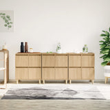 Sideboards 3 pcs Sonoma Oak 60x35x70 cm Engineered Wood