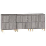 Sideboards 3 pcs Grey Sonoma 60x35x70 cm Engineered Wood