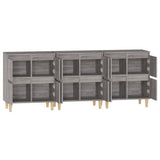 Sideboards 3 pcs Grey Sonoma 60x35x70 cm Engineered Wood
