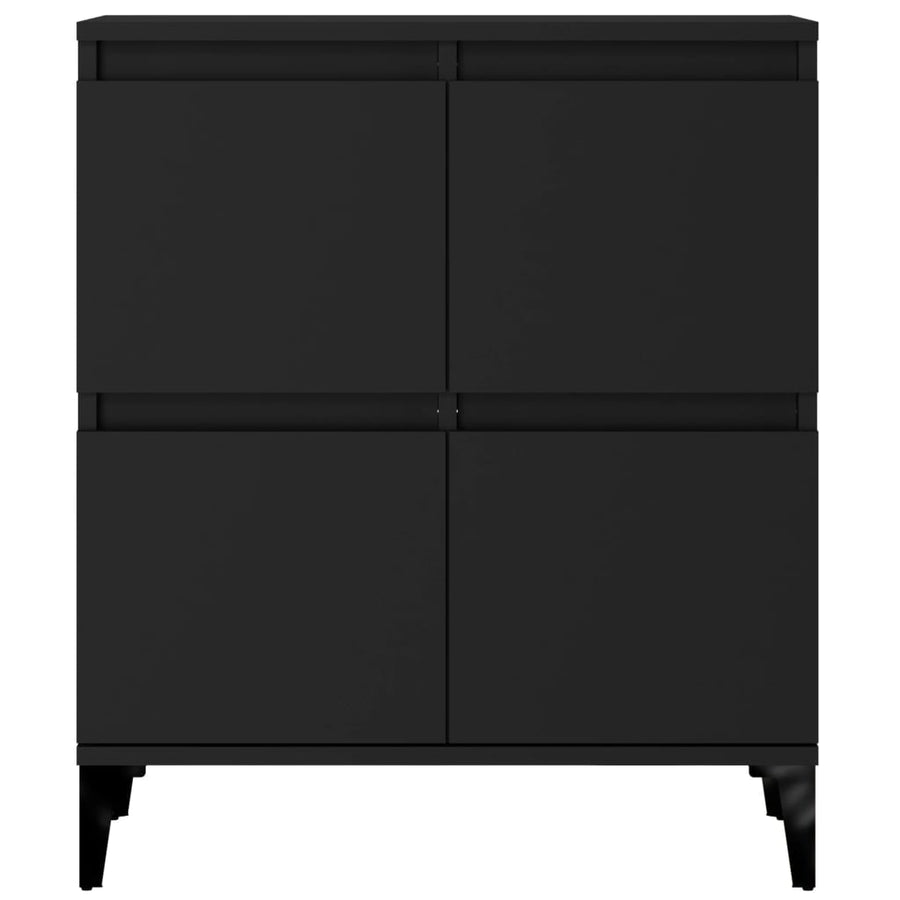 Sideboards 3 pcs Black 60x35x70 cm Engineered Wood