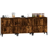 Sideboards 3 pcs Smoked Oak 60x35x70 cm Engineered Wood - Top-Down View
