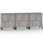 Sideboards 3 pcs Grey Sonoma 60x35x70 cm Engineered Wood