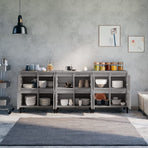 Sideboards 3 pcs Grey Sonoma 60x35x70 cm Engineered Wood