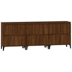 Sideboards 3 pcs Brown Oak 60x35x70 cm Engineered Wood
