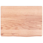 Bathroom Countertop Light Brown 40x30x4 cm Treated Solid Wood