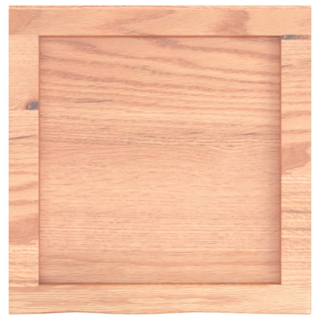 Bathroom Countertop Light Brown 40x40x4 cm Treated Solid Wood