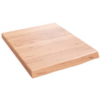 Bathroom Countertop Light Brown 40x50x(2-4) cm Solid Wood