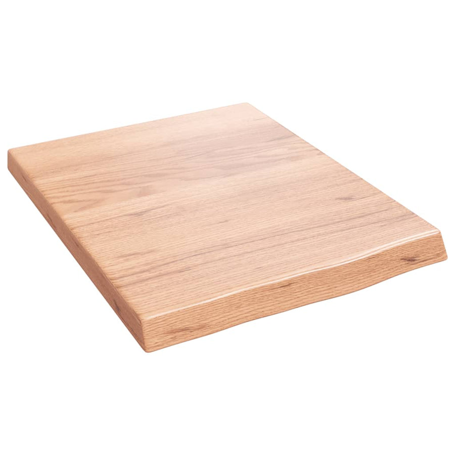 Bathroom Countertop Light Brown 40x50x(2-4) cm Solid Wood