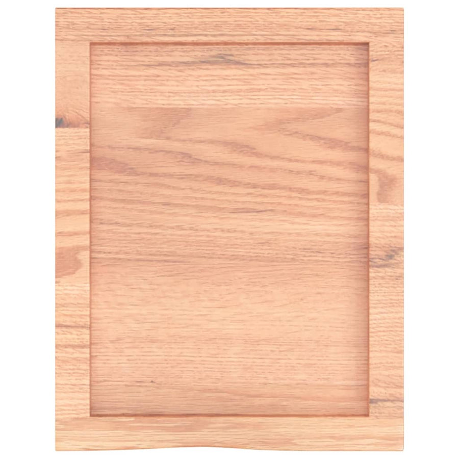 Bathroom Countertop Light Brown 40x50x(2-4) cm Solid Wood