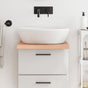 Bathroom Countertop Light Brown 40x50x(2-4) cm Solid Wood