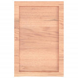Bathroom Countertop Light Brown 40x60x4 cm Treated Solid Wood