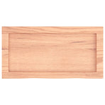 Bathroom Countertop Light Brown 60x30x(2-4) cm Solid Wood
