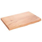 Bathroom Countertop Light Brown 60x40x(2-4) cm Solid Wood
