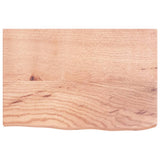 Bathroom Countertop Light Brown 60x40x4 cm Treated Solid Wood