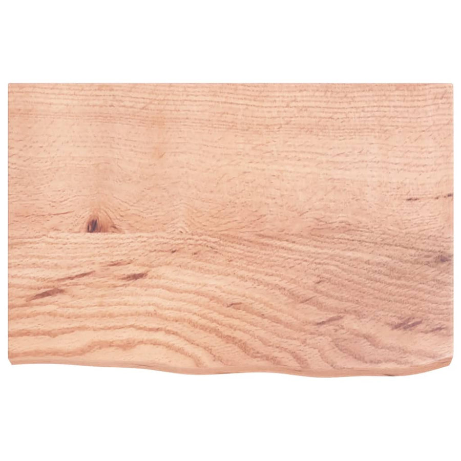 Bathroom Countertop Light Brown 60x40x(2-4) cm Solid Wood