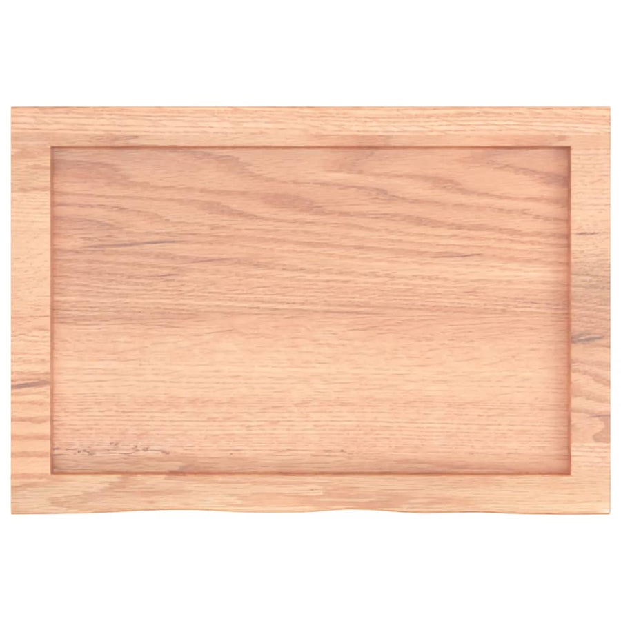 Bathroom Countertop Light Brown 60x40x(2-4) cm Solid Wood