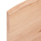 Bathroom Countertop Light Brown 60x50x2 cm Treated Solid Wood - 45-Degree Angle