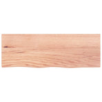 Bathroom Countertop Light Brown 80x30x2 cm Treated Solid Wood