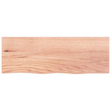 Bathroom Countertop Light Brown 80x30x2 cm Treated Solid Wood - Side View