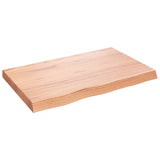 Bathroom Countertop Light Brown 80x50x(2-6) cm Solid Wood