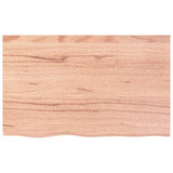 Bathroom Countertop Light Brown 80x50x(2-6) cm Solid Wood