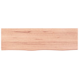 Bathroom Countertop Light Brown 100x30x6 cm Treated Solid Wood