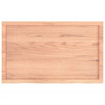 Bathroom Countertop Light Brown 100x60x(2-6) cm Solid Wood