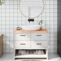 Bathroom Countertop Light Brown 100x60x(2-6) cm Solid Wood