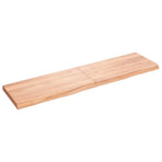 Bathroom Countertop Light Brown 120x30x(2-4) cm Solid Wood