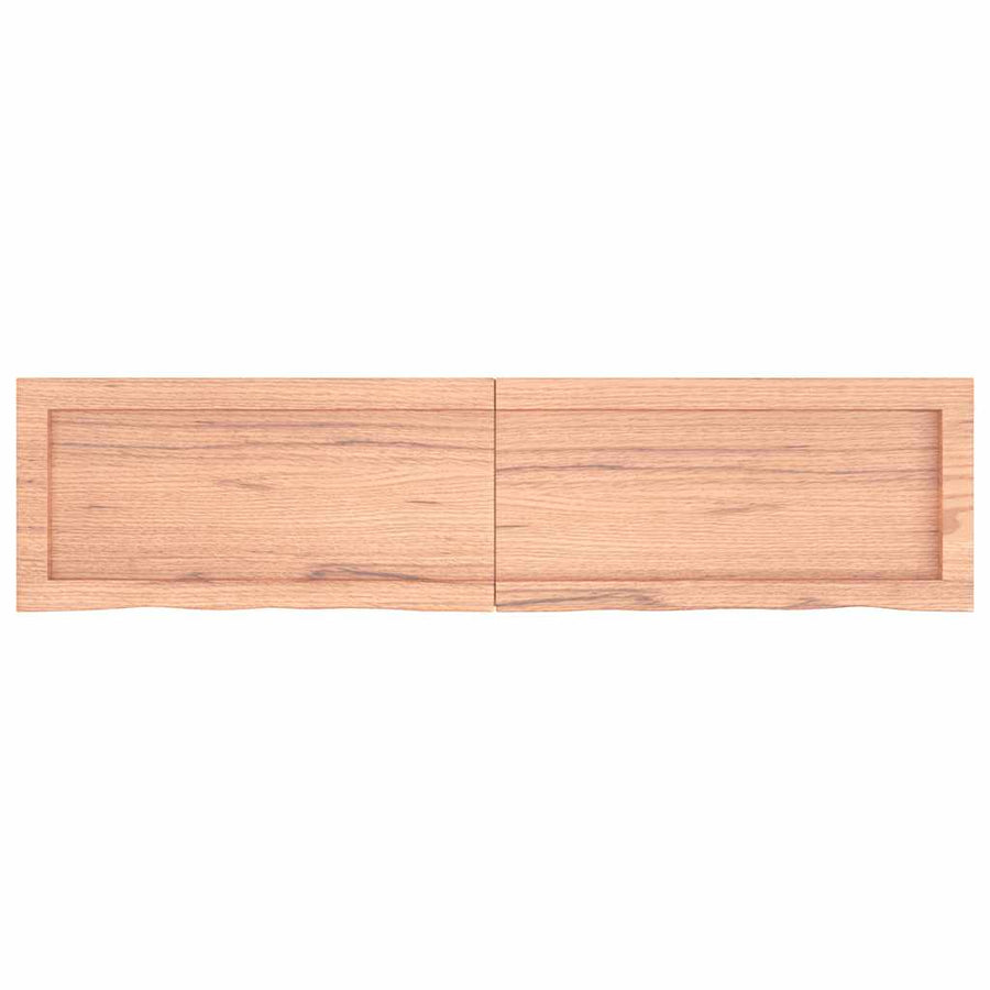 Bathroom Countertop Light Brown 120x30x(2-4) cm Solid Wood