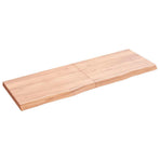 Bathroom Countertop Light Brown 120x40x(2-4) cm Solid Wood