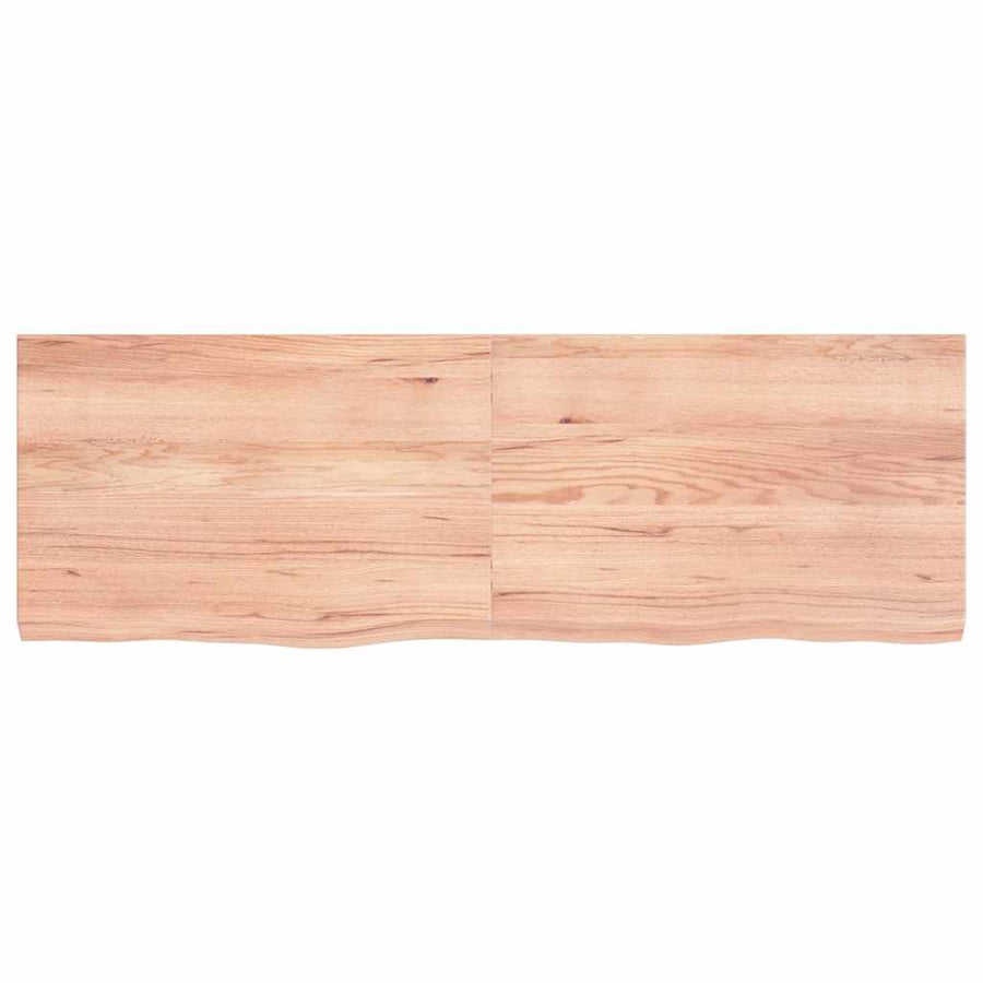 Bathroom Countertop Light Brown 120x40x(2-4) cm Solid Wood