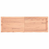 Bathroom Countertop Light Brown 120x40x4 cm Treated Solid Wood