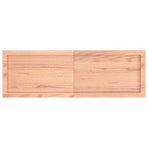 Bathroom Countertop Light Brown 120x40x(2-4) cm Solid Wood