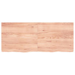 Bathroom Countertop Light Brown 120x50x(2-4) cm Solid Wood