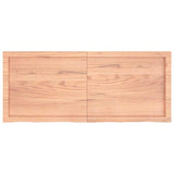 Bathroom Countertop Light Brown 120x50x4 cm Treated Solid Wood