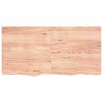 Bathroom Countertop Light Brown 120x60x(2-4) cm Solid Wood