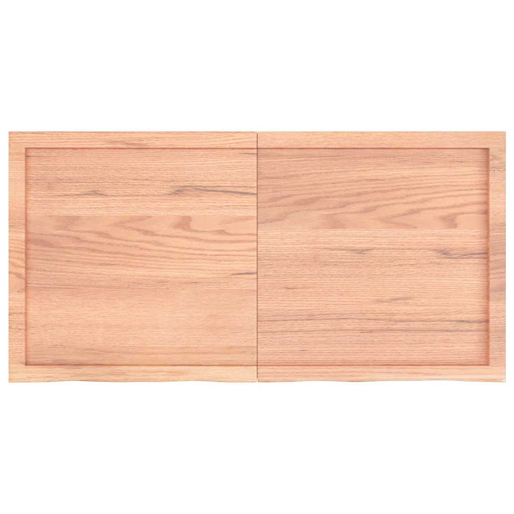 Bathroom Countertop Light Brown 120x60x(2-6) cm Solid Wood